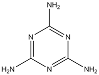 メラミンの構造式