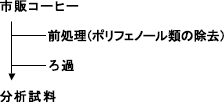 図4　市販コーヒーの前処理フロー